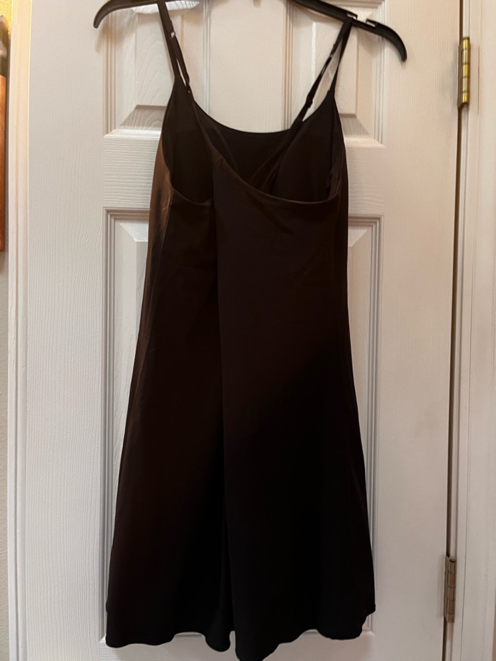 Classic Black Athletic Slip Dress - Spaghetti Straps - Picture 2 of 4